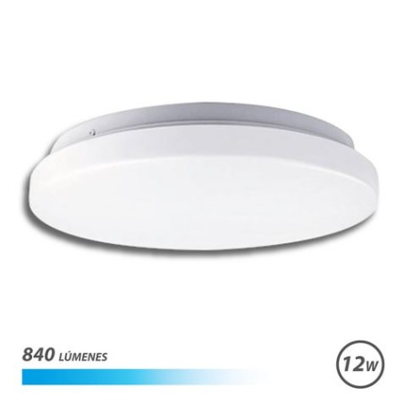 Elbat Aplique Redondo de Techo LED 12W 840lm - 6500K Luz Fria - Diametro 23cm