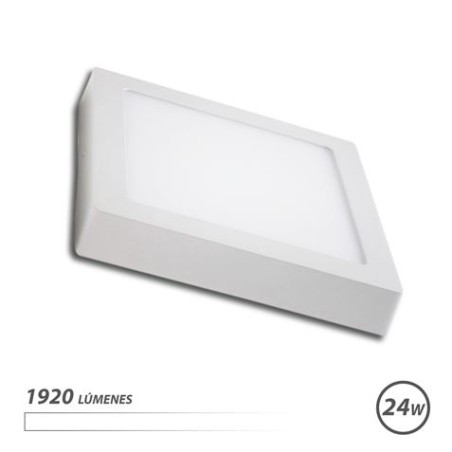 Elbat Downlight Cuadrado Sobre Pared LED 24W Luz - Color Blanco
