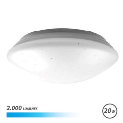 Elbat Serie Saturno Aplique Redondo de Techo LED 20W 2000lm - 6500K Luz Fria - Diametro 28cm