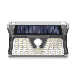 Elbat Aplique Led Solar - 260LM - Luz Fria 6500K - Sensor de Movimiento - Bateria 1200mAh