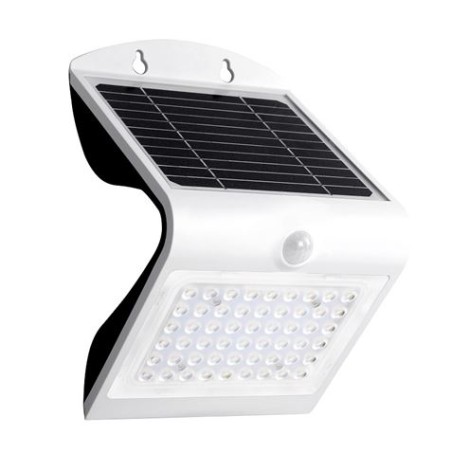 Elbat Aplique LED Solar - 4W - 500lm - Doble Iluminacion - Color Blanco