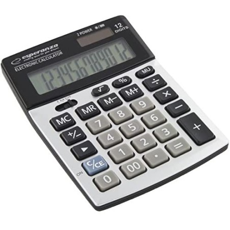 Esperanza ECL102 Newton Calculadora de Sobremesa - Pantalla LCD de 12 Digitos