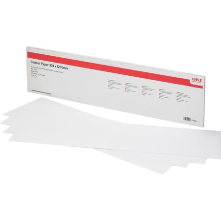 OKI 09004452 Papel Standard M-B-165 Banner 328 L - Acabado en Mate - 328x1200 mm - 165 g/m² - 40 hojas
