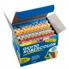 Giotto Robercolor Pack de 100 Tizas Redondas de Colores - Testadas Dermatologicamente - Compactas y Duraderas - Colores Surtidos