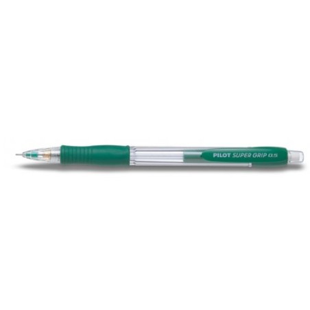 Pilot Portaminas SuperGrip H185 - Trazo 0.5mm - Mina HB - Cuerpo Verde