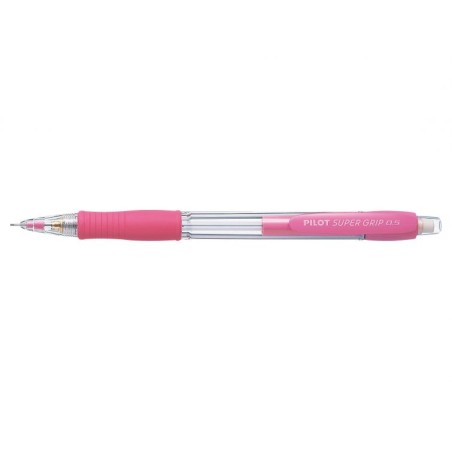 Pilot Portaminas SuperGrip H185 - Trazo 0.5mm - Mina HB - Cuerpo Rosa