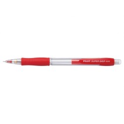 Pilot Portaminas SuperGrip H185 - Trazo 0.5mm - Mina HB - Cuerpo Rojo