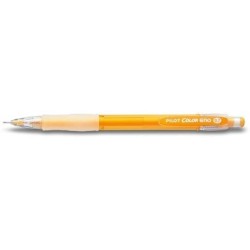 Pilot Portaminas Color Eno H-197 - Trazo 0.7mm - Grip de Goma - Goma de Borrar - Mina Color Naranja
