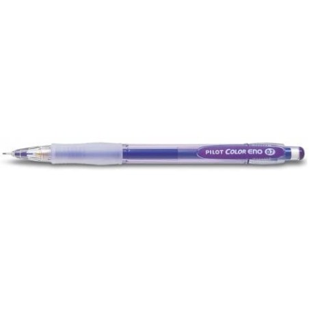 Pilot Portaminas Color Eno H-197 - Trazo 0.7mm - Grip de Goma - Goma de Borrar - Mina Color Violeta