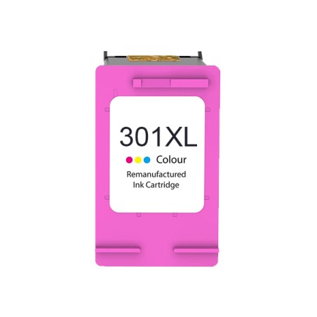 HP 301XL Color Cartucho de Tinta Remanufacturado - Muestra Nivel de Tinta - Reemplaza CH564EE/CH562EE