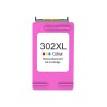 HP 302XL Color Cartucho de Tinta Remanufacturado - Muestra Nivel de Tinta - Reemplaza F6U67AE/F6U65AE
