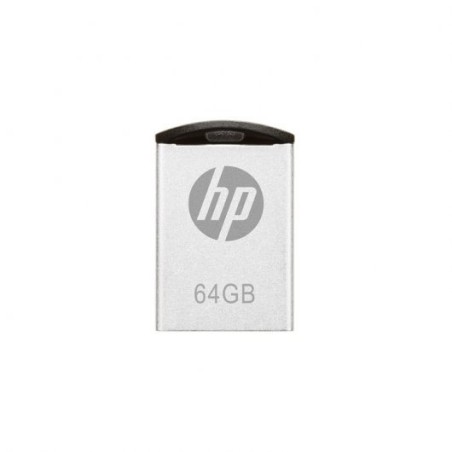 HP v222w Memoria USB 2.0 64GB - Diseño Metalico - Color Acero (Pendrive)
