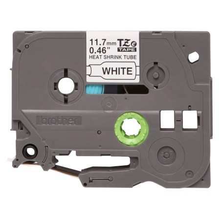 Brother HSe231 Cinta Tubo Termorretractil Original de Etiquetas para Cables - Texto negro sobre fondo blanco - Ancho 11.7mm x 1.