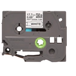 Brother HSe241 Cinta Tubo Termorretractil Original de Etiquetas para Cables - Texto negro sobre fondo blanco - Ancho 17.7mm x 1.