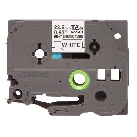 Brother HSe251 Cinta Tubo Termorretractil Original de Etiquetas para Cables - Texto negro sobre fondo blanco - Ancho 23.6mm x 1.