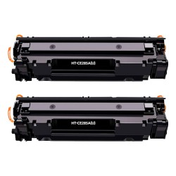 Canon 728/725/712/713/726 Negro Pack de 2 Cartuchos de Toner Genericos - Reemplaza 3500B002/3484B002/1870B002/1871B002/3483B002