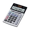 Casio JS-20TV Calculadora de Sobremesa - Calculo de Impuestos - Pantalla de 12 Digitos - Placa Frontal de Metal - Alimentacion c
