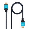 Nanocable Cable HDMI v2.0 Macho a HDMI v2.0 Macho 2m - 4K@60Hz 18Gbps - Alta Velocidad - Recubierto Nylon Trenzado - Color Negro
