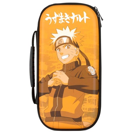 Konix Naruto Funda para Nintendo Switch - Capacidad para 8 Tarjetas de Juego - Bolsillo de Malla - Asa de Transporte