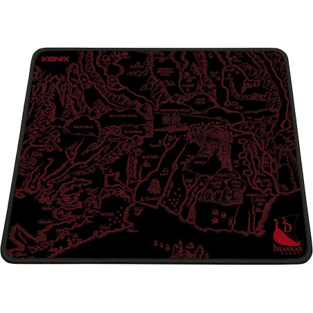 Konix Drakkar Medalland Alfombrilla Gaming - Bordes Reforzados - Antideslizante - Tamaño 320x270x3mm