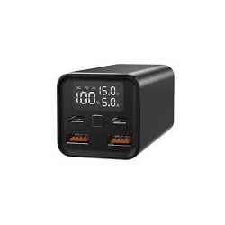 Leotec Q2 Power Bank 20000mAh 65W PD - Compatible con Portatiles - Pantalla LCD - 2x USB-A, 2x USB-C