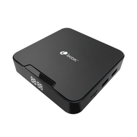Leotec Show 2 464 Receptor Android TV Box 4K WiFi Quad Core 4GB 64GB - Bluetooth, HDMI, USB 2.0 y Ethernet - Mando a Distancia