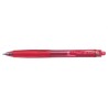 Pilot Boligrafo de Gel G-Knock - Recargable - Fabricado con Plastico Reciclado - Punta de Bola 0.7mm - Trazo 0.32mm - Color Rojo