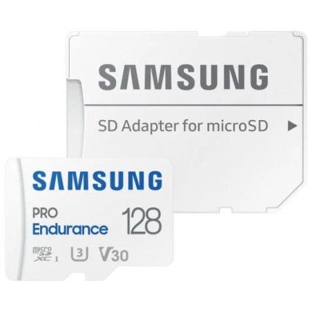 Samsung Pro Endurance Tarjeta Micro SDXC 128GB UHS-I V30 Clase 10 con Adaptador