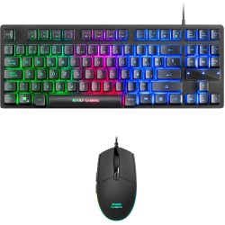 Mars Gaming Pack Teclado Formato TKL + Raton 3200dpi 6 Botones - Conectividad USB - Iluminacion RGB - Antighosting