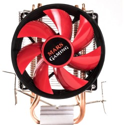 Mars Gaming Ventilador CPU 90mm con Disipador - Hasta 120W - Velocidad Max. 2000rpm - 2 Heatpipes