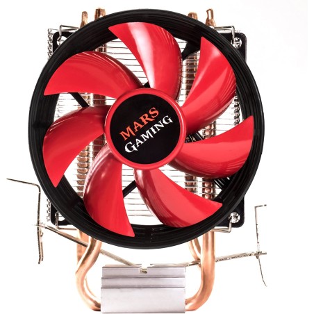 Mars Gaming Ventilador CPU 90mm con Disipador - Hasta 120W - Velocidad Max. 2000rpm - 2 Heatpipes