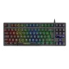 Mars Gaming MKTKL Teclado Compacto USB - Retroiluminacion LED RGB - 12 Teclas Multimedia + 4 Teclas de Funcion - Antighosting - 