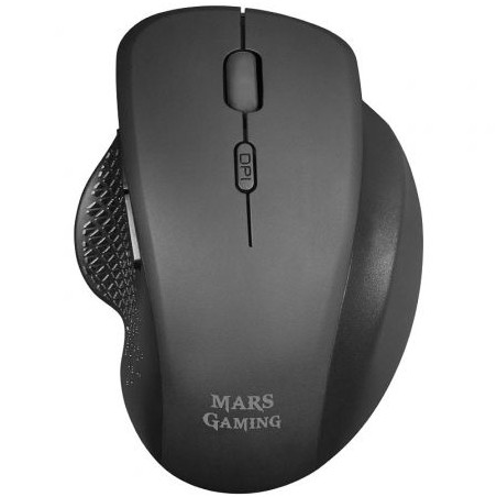 Mars Gaming MMWERGO Raton Inalambrico USB 3200dpi - Diseño Ergonomico - Switches Mecanicos Kailh - Uso Diestro