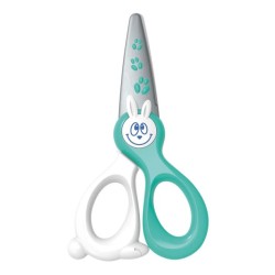 Maped Kidikut Tijera Escolar Punta Redonda - Cuchillas en Fibra de Vidrio - Mango de Plastico Simetrico - 12 cm. - Colores Surti