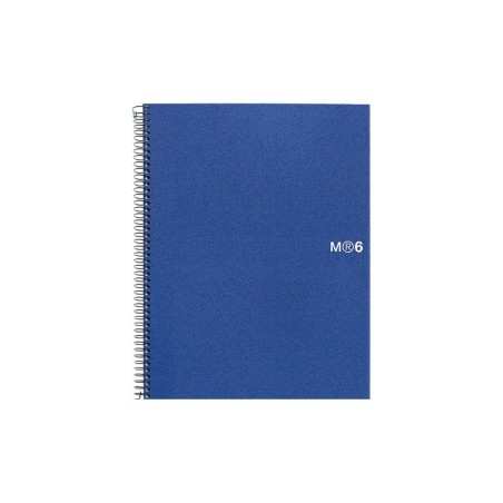 Miquel Rius Notebook6 Cuaderno de Espiral Formato A5 - 150 Hojas de 70gr Microperforadas con 2 Taladros - Cubiertas de Polipropi