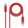 Nanocable Cable de Red Latiguillo Cruzado RJ45 Cat.5e UTP AWG24 5m - Color Rojo