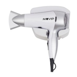 Muvip Secador de Pelo 2200W - Motor DC - Base para Colgar en Pared - 2 Velocidades y 3 Temperaturas - Boton Aire Frio - Cable 1.