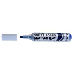 Pentel Maxiflo Rotulador para Pizarra Blanca - Regulacion del Flujo de Tinta - Punta Redonda - Ancho de Linea 2,5mm - 50% de Mat
