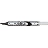 Pentel Maxiflo Rotulador para Pizarra Blanca - Regulacion del Flujo de Tinta - Punta de Bala - Ancho de Linea 2mm - 50% de Mater