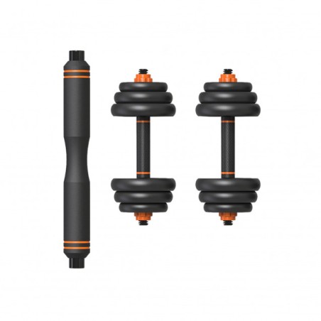 Xiaomi Fed Pack Basico de Mancuernas 25Kg. - Barra de Acero - Discos de Aleacion de Hierro y Arena