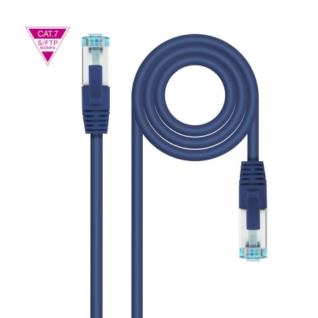 Nanocable Cable Red Cat.7 LSZH SFTP PIMF AWG26 30cm - Color Azul