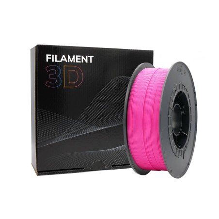 Filamento 3D PLA - Diametro 1.75mm - Bobina 1kg - Color Rosa Fluorescente