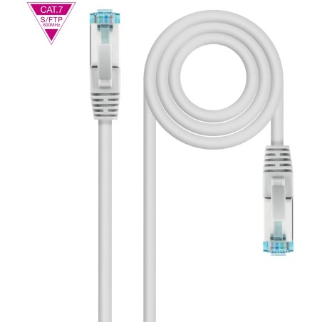 Nanocable Cable de Red Latiguillo Cat.7 600Mhz LSZH SFTP PIMF AWG26 2m