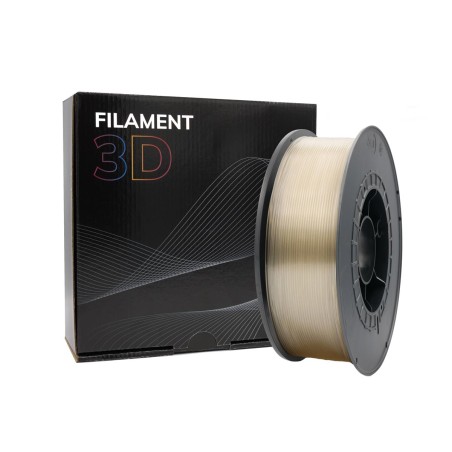 Filamento 3D PLA - Diametro 1.75mm - Bobina 1kg - Color Transparente
