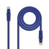 Nanocable Cable Red Latiguillo LSZH Cat.6A UTP AWG24 25cm - Color Azul
