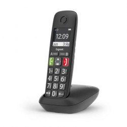 Gigaset E290 Telefono Inalambrico Dect - Pantalla Grande en B/N - Teclas con Numeros Grandes - Volumen con Funcion Amplificador 