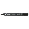 Pilot Rotulador Permanente 100 - Punta Fina de Bala 4,5mm - Trazo 1mm - Color Negro