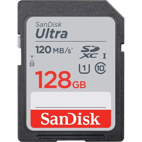 Sandisk Ultra Tarjeta SDXC 128GB UHS-I Clase 10 120MB/s