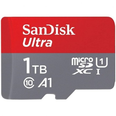 Sandisk Ultra Tarjeta Micro SDXC 1TB UHS-I U1 A1 Clase 10 120MB/s + Adaptador SD