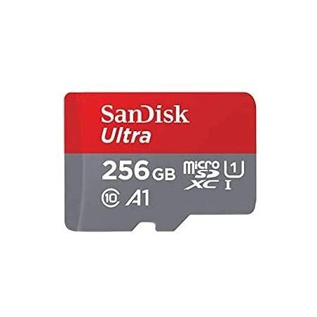 Sandisk Ultra Tarjeta Micro SDXC 256GB UHS-I U1 A1 Clase 10 120MB/s + Adaptador SD